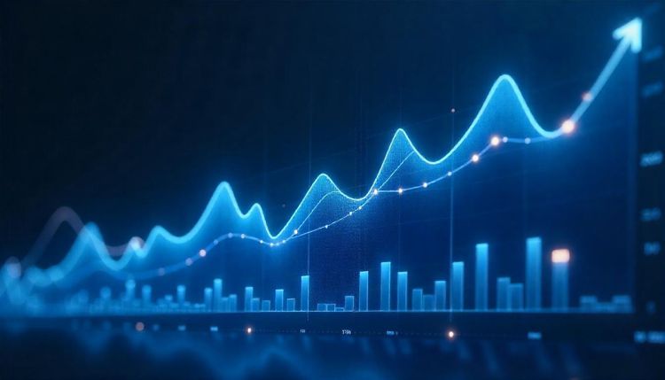 Trending market illustration